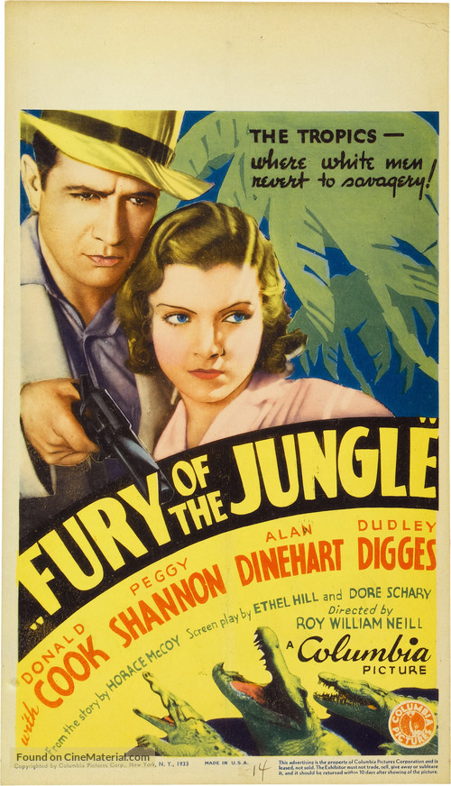 Fury of the Jungle - Movie Poster