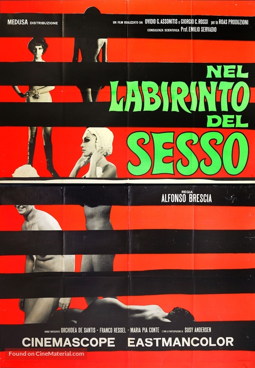 Nel labirinto del sesso (Psichidion) - Italian Movie Poster