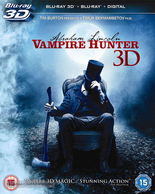 Abraham Lincoln: Vampire Hunter - British Movie Cover