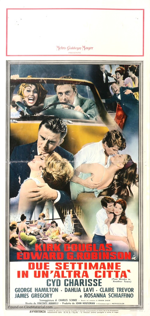 Two Weeks in Another Town - Italian Movie Poster