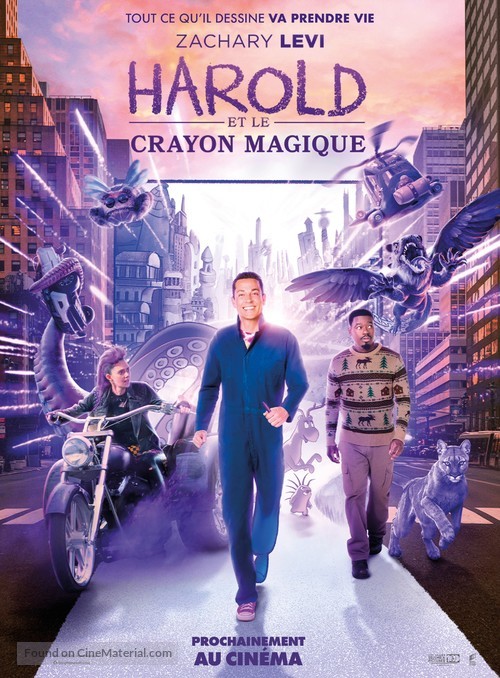 Harold and the Purple Crayon - French Movie Poster