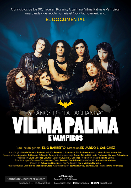 30 a&ntilde;os de La Pachanga - Vilma Palma e Vampiros - Argentinian Movie Poster