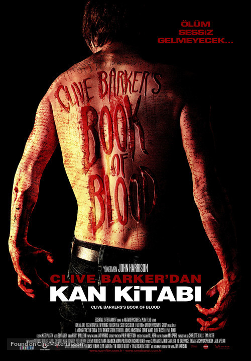 Book of Blood - Turkish Movie Poster