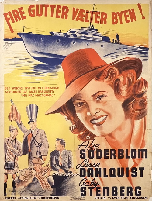 Vi Masthuggspojkar - Danish Movie Poster
