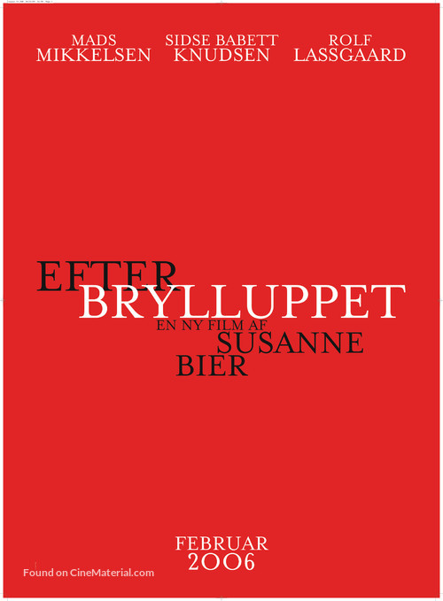 Efter brylluppet - Danish Movie Poster