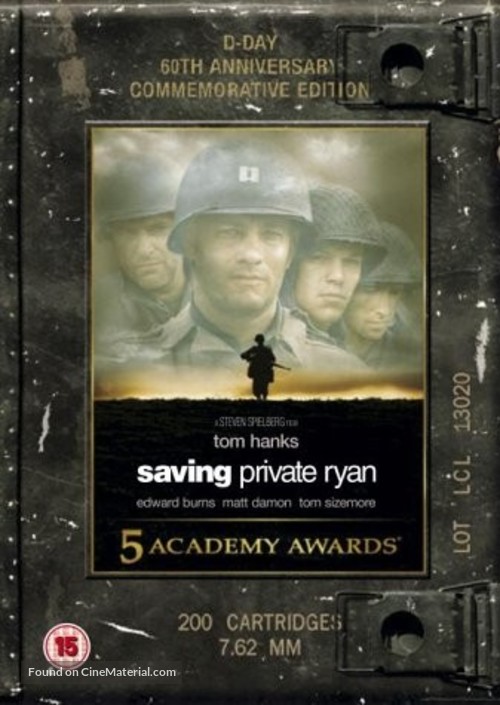 Saving Private Ryan - British DVD movie cover