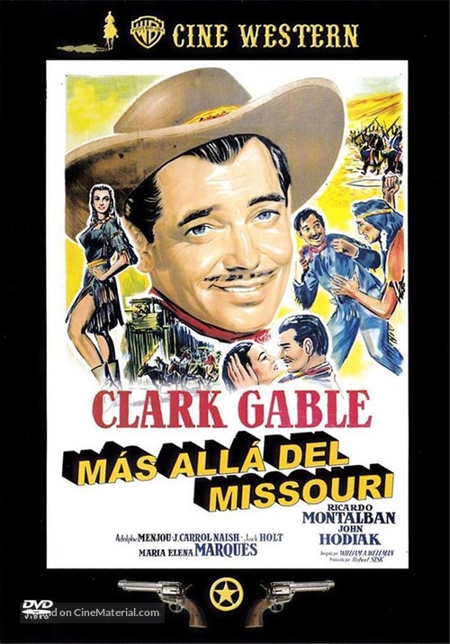 Across the Wide Missouri - Spanish DVD movie cover