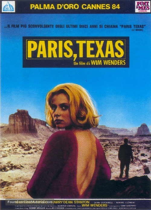 Paris, Texas - Italian Movie Poster