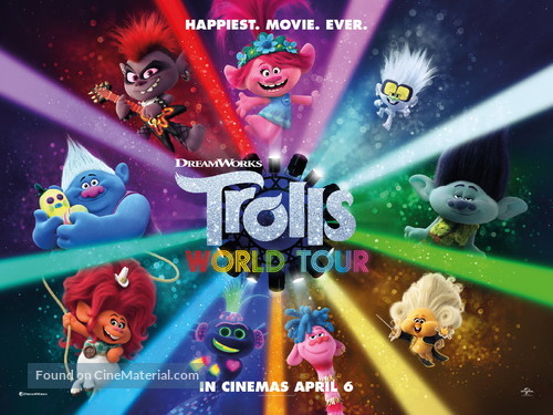 Trolls World Tour - British Movie Poster