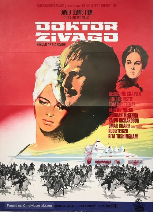 Doctor Zhivago - Danish Movie Poster