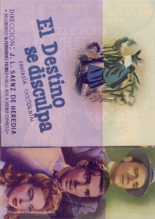 Destino se disculpa, El - Spanish Movie Poster