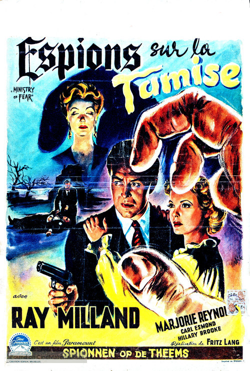 Ministry of Fear - Belgian Movie Poster