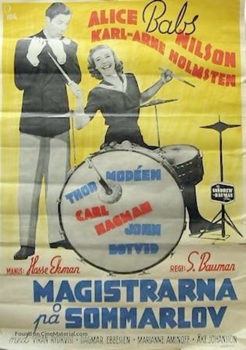 Magistrarna p&aring; sommarlov - Swedish Movie Poster