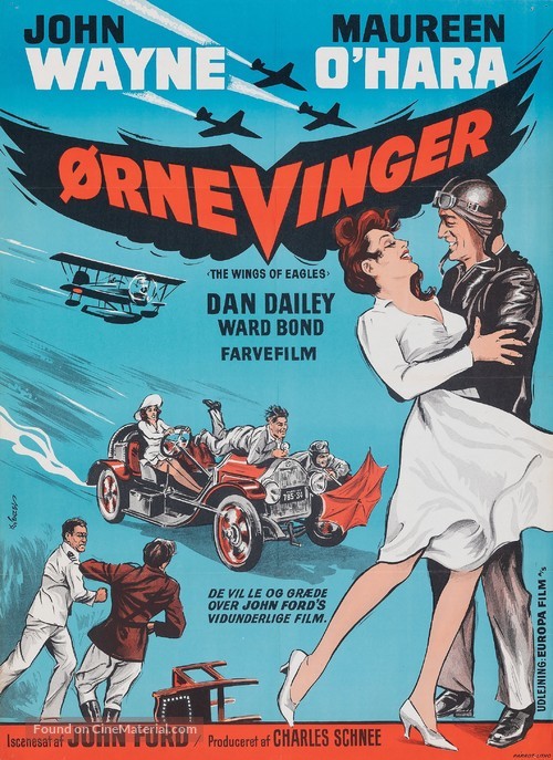 The Wings of Eagles - Danish Movie Poster