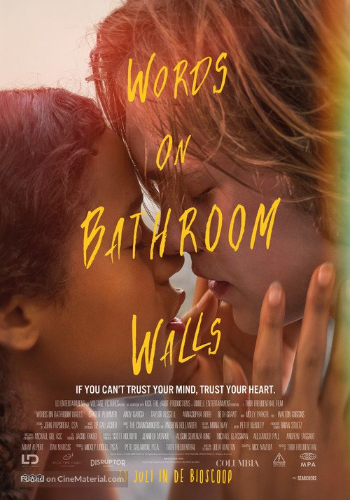 Words on Bathroom Walls - Dutch Movie Poster
