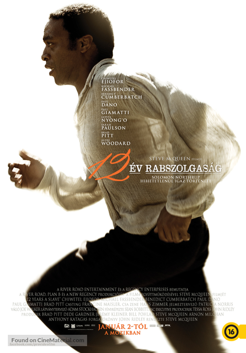 12 Years a Slave - Hungarian Movie Poster