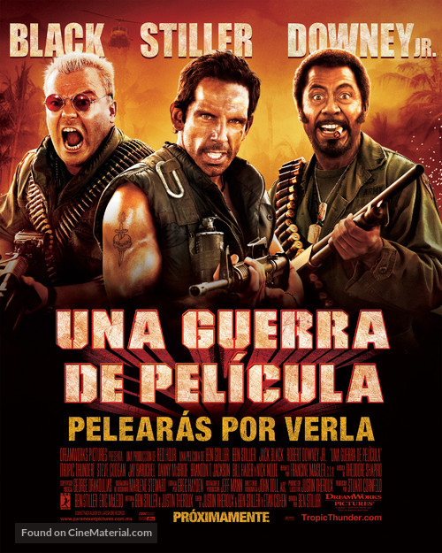 Tropic Thunder - Mexican Movie Poster