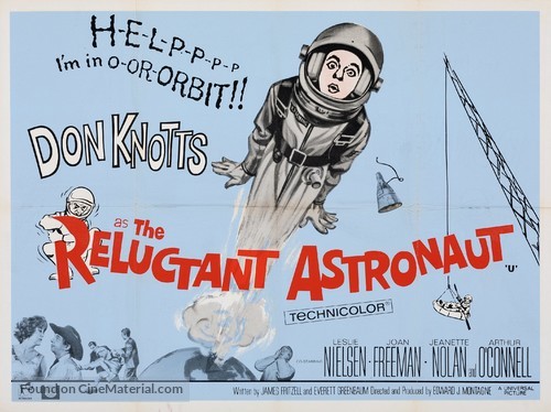 The Reluctant Astronaut - British Movie Poster