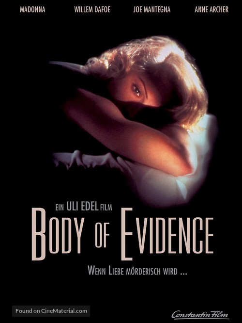 Body Of Evidence - German Movie Poster