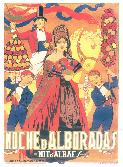 Nit d&#039;albades - Spanish Movie Poster