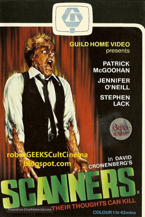 Scanners - VHS movie cover