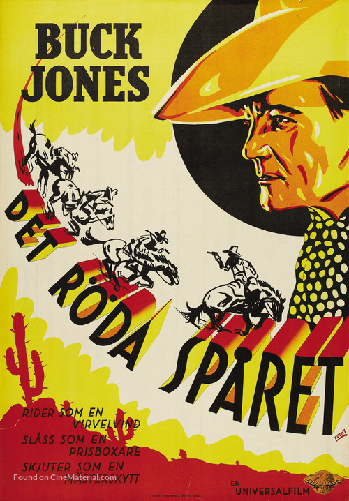 The Red Rider - Swedish Movie Poster