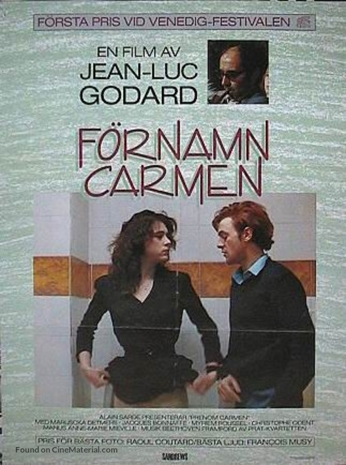 Pr&eacute;nom Carmen - Swedish Movie Poster
