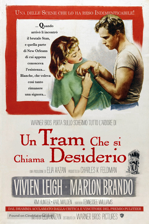 A Streetcar Named Desire - Italian Movie Poster