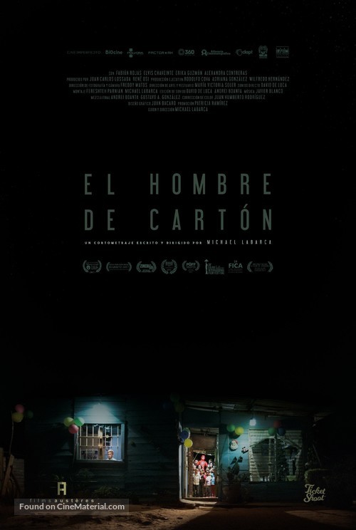 El hombre de cart&oacute;n - Venezuelan Movie Poster