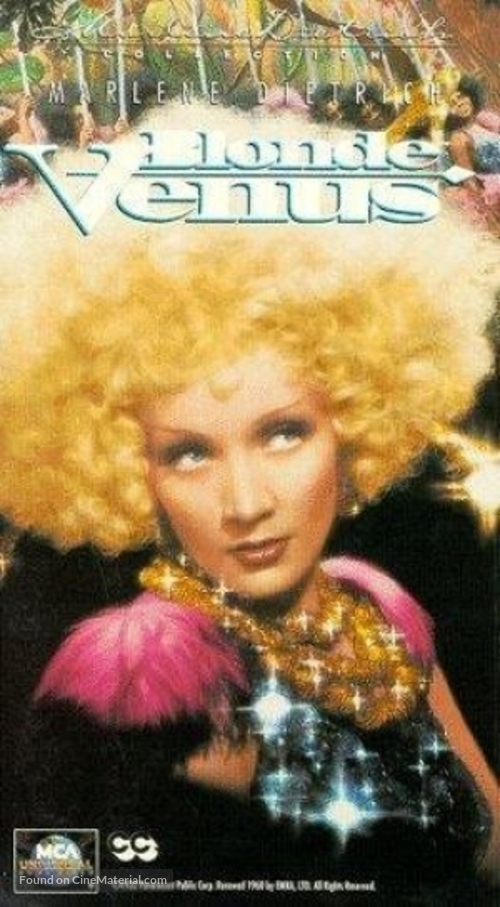 Blonde Venus - VHS movie cover