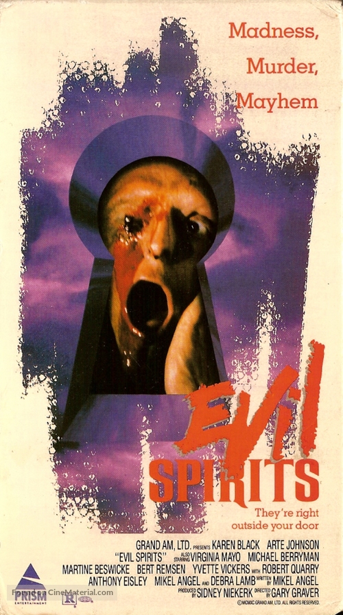 Evil Spirits - VHS movie cover