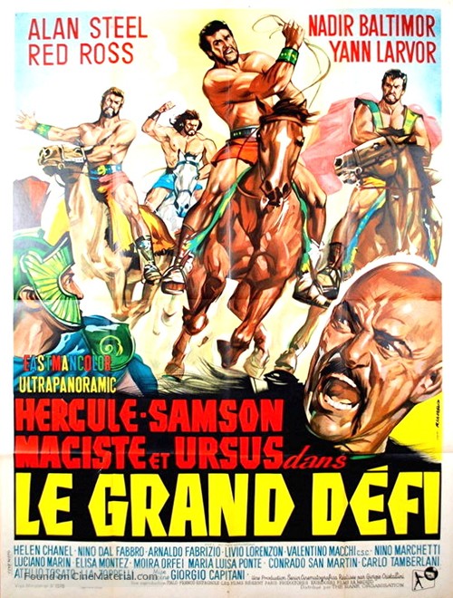Ercole, Sansone, Maciste e Ursus gli invincibili - French Movie Poster