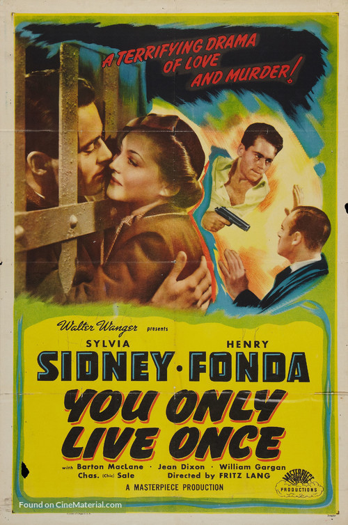 You Only Live Once - Re-release movie poster
