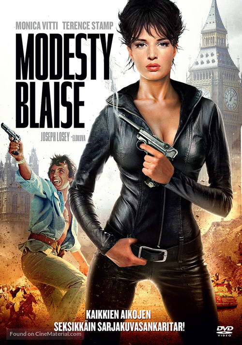 Modesty Blaise - Finnish Movie Cover
