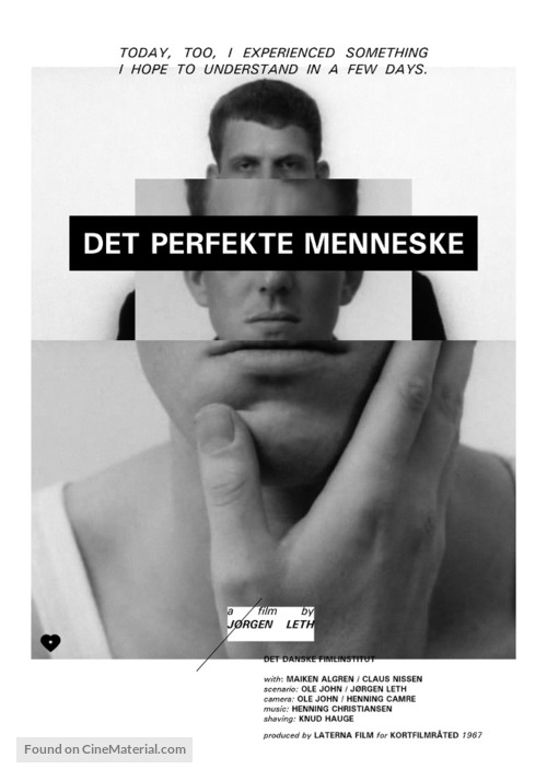 Det perfekte menneske - Danish Movie Poster
