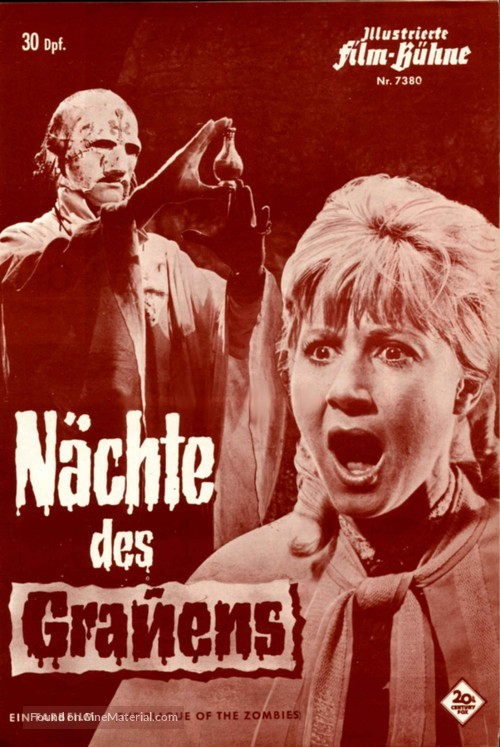 The Plague of the Zombies - German poster