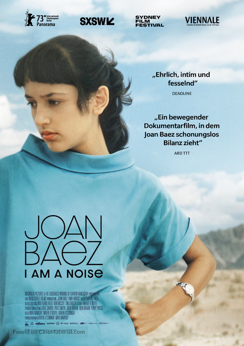 Joan Baez I Am A Noise - German Movie Poster