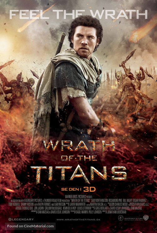 Wrath of the Titans - Danish Movie Poster