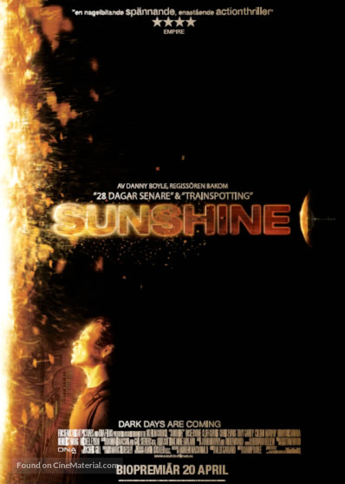 Sunshine - Swedish Movie Poster