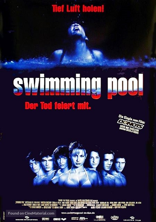 Swimming Pool - Der Tod feiert mit - German Movie Poster