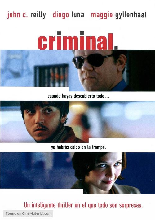 Criminal - Spanish DVD movie cover