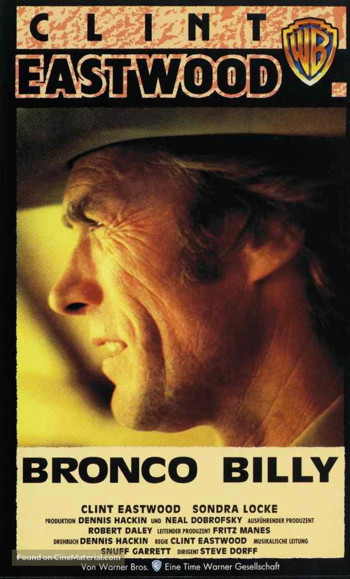 Bronco Billy - German VHS movie cover