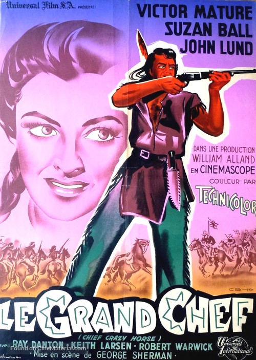 Chief Crazy Horse - French Movie Poster