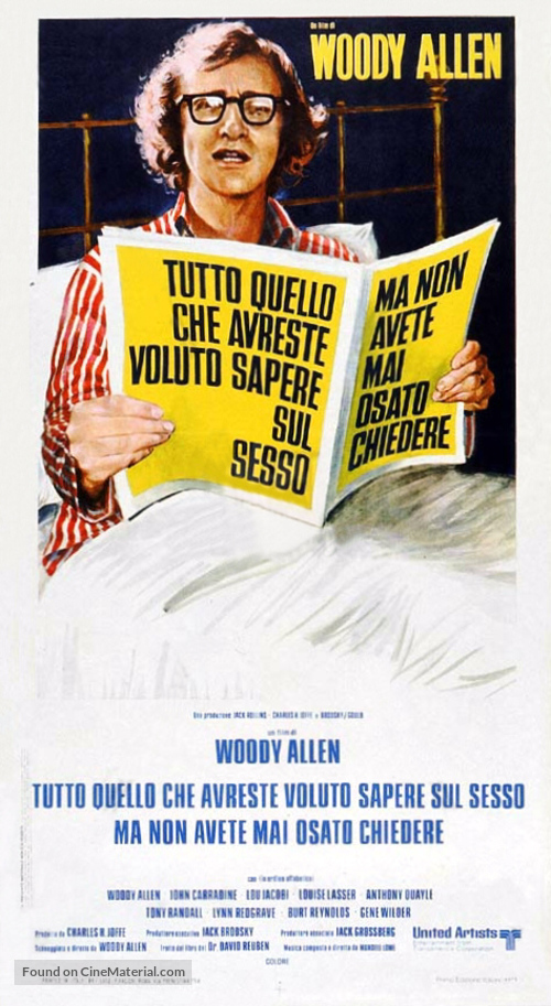 Everything You Always Wanted to Know About Sex * But Were Afraid to Ask - Italian Theatrical movie poster