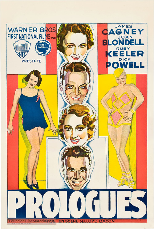 Footlight Parade - Belgian Movie Poster