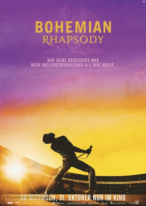 Bohemian Rhapsody - German Movie Poster