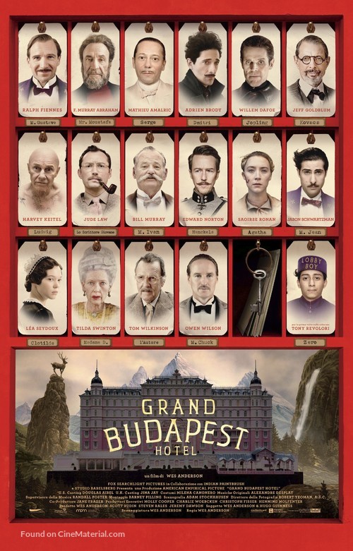 The Grand Budapest Hotel - Italian Movie Poster