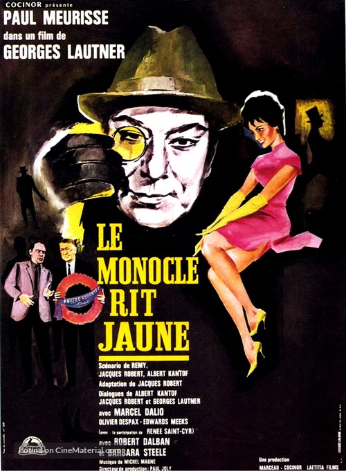 Monocle rit jaune, Le - French Movie Poster