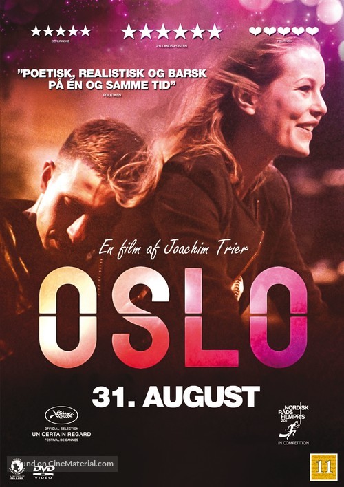 Oslo, 31. august - Danish DVD movie cover