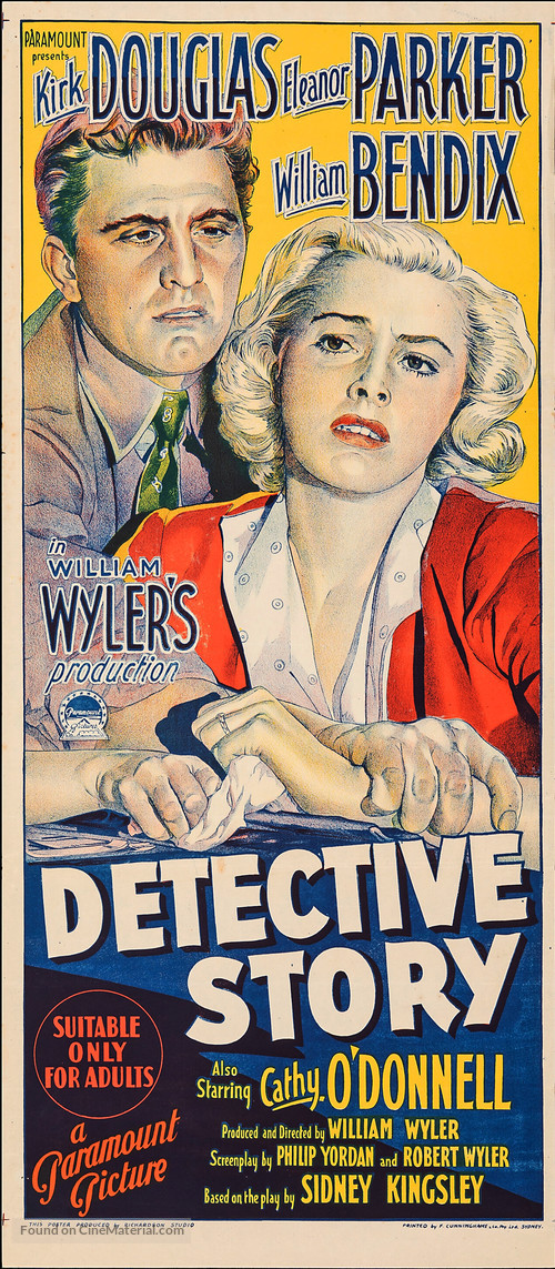 Detective Story - Australian Movie Poster